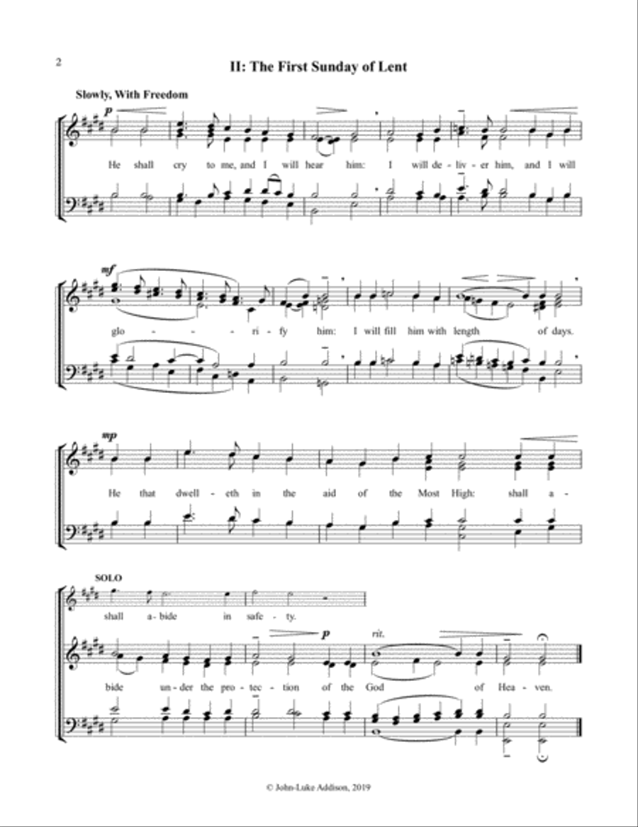 Lenten Introits 4-Part scores gallery preview page 2