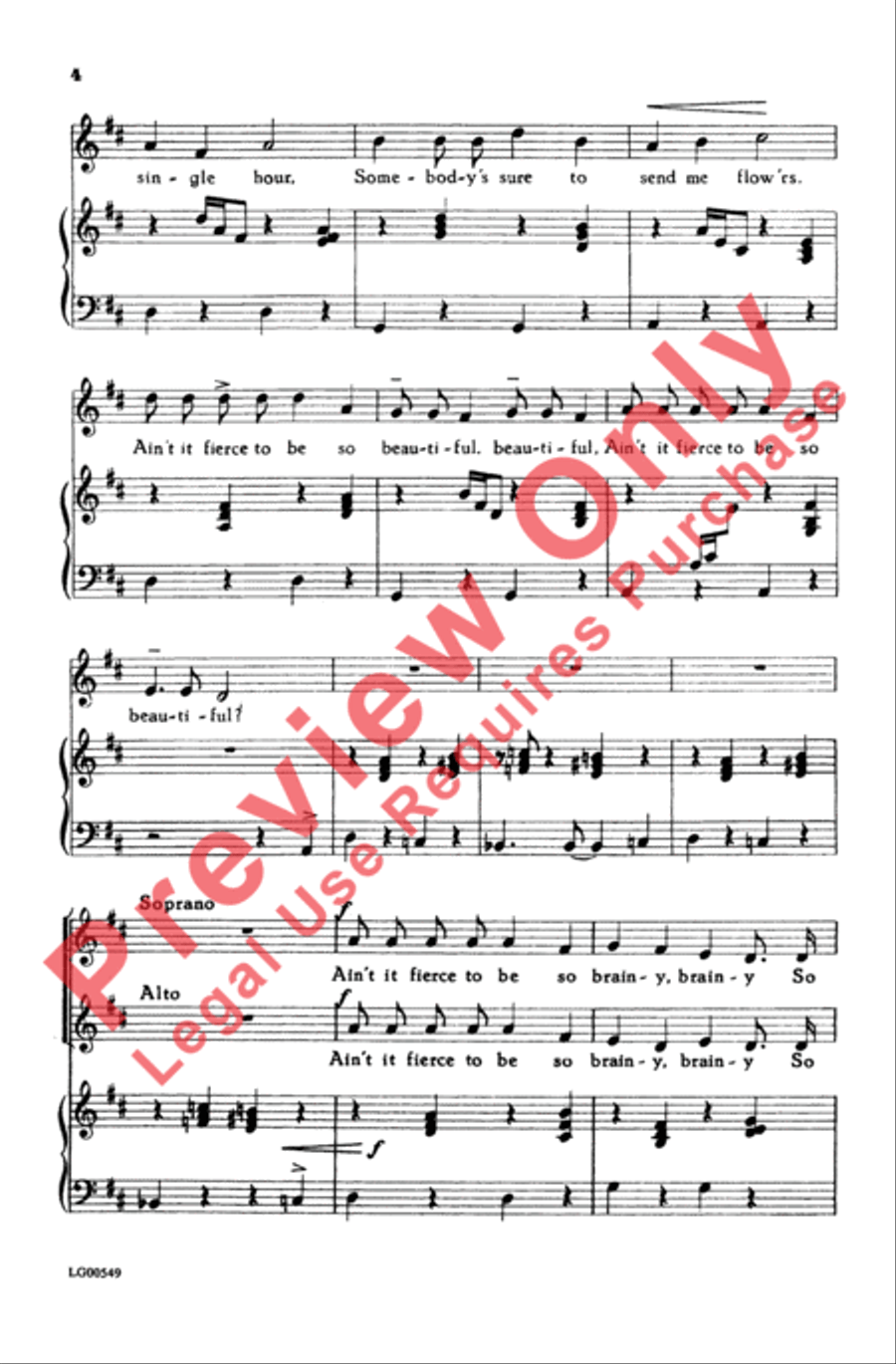 Beautiful Yet Truthful Women's Choir scores gallery preview page 4