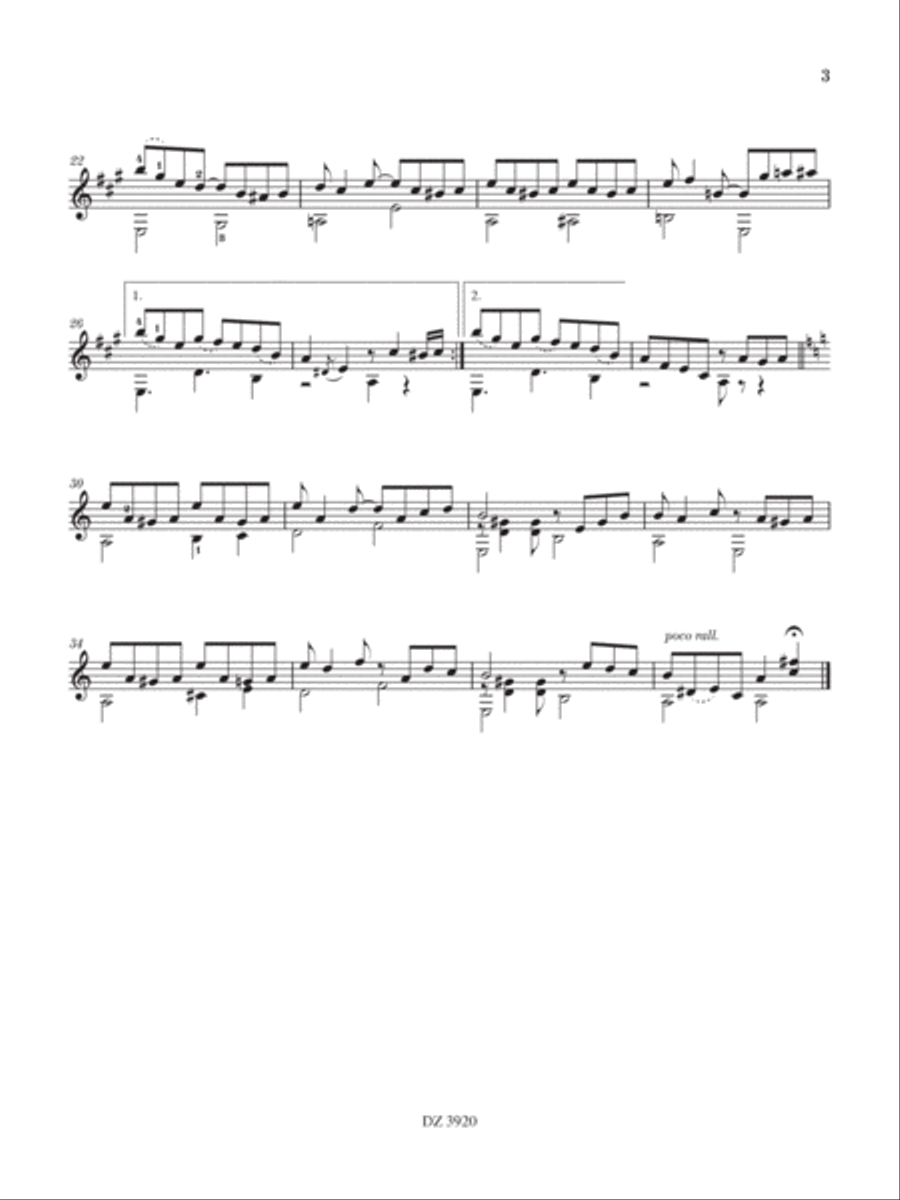 Pêle-Mêle, vol. 2 Classical Guitar scores gallery preview page 4