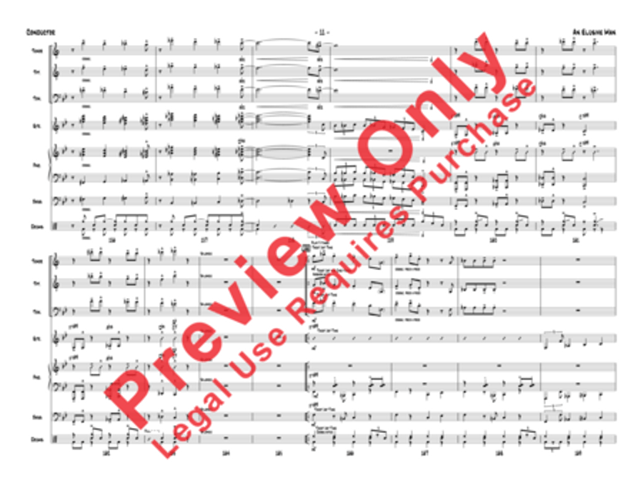 An Elusive Man Jazz Ensemble scores gallery preview page 14