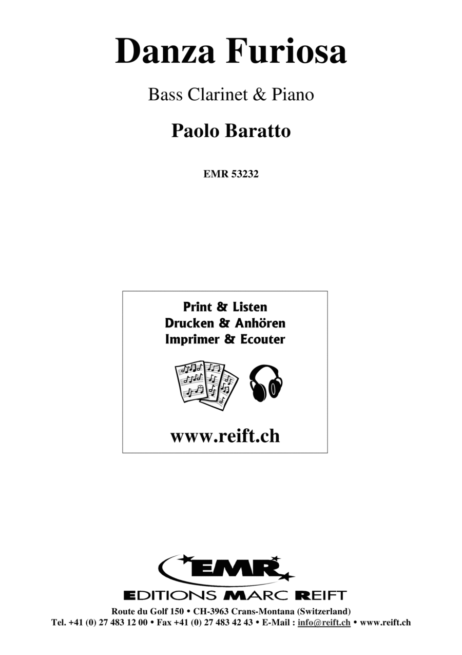 Danza Furiosa Bass Clarinet scores gallery preview page 1