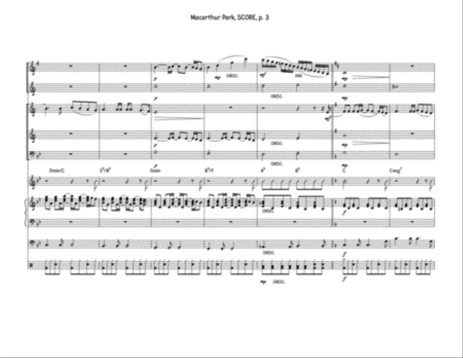 Macarthur Park Jazz Ensemble scores gallery preview page 3