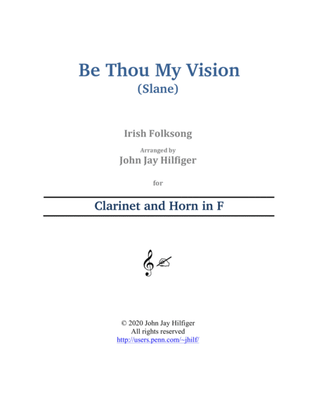 Be Thou My Vision for Clarinet and Horn