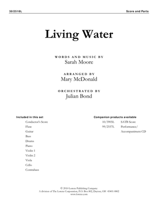Book cover for Living Water - Instrumental Ensemble Score and Parts