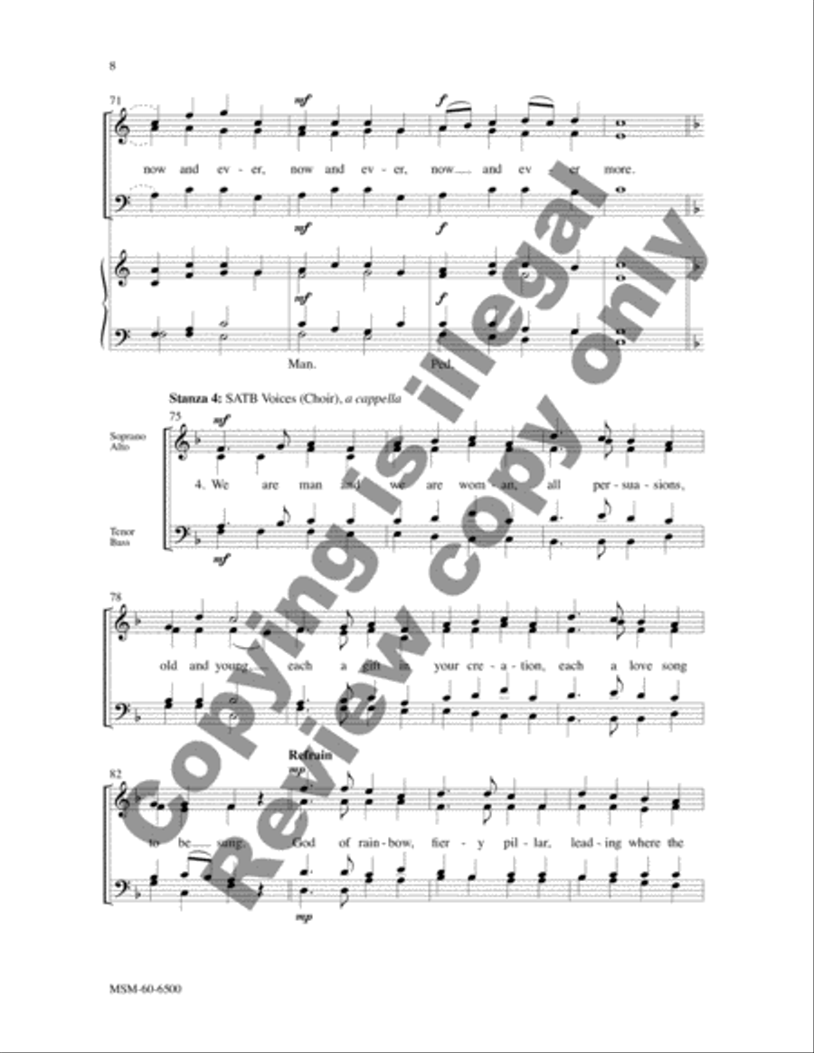 In the Midst of New Dimensions 4-Part scores gallery preview page 8