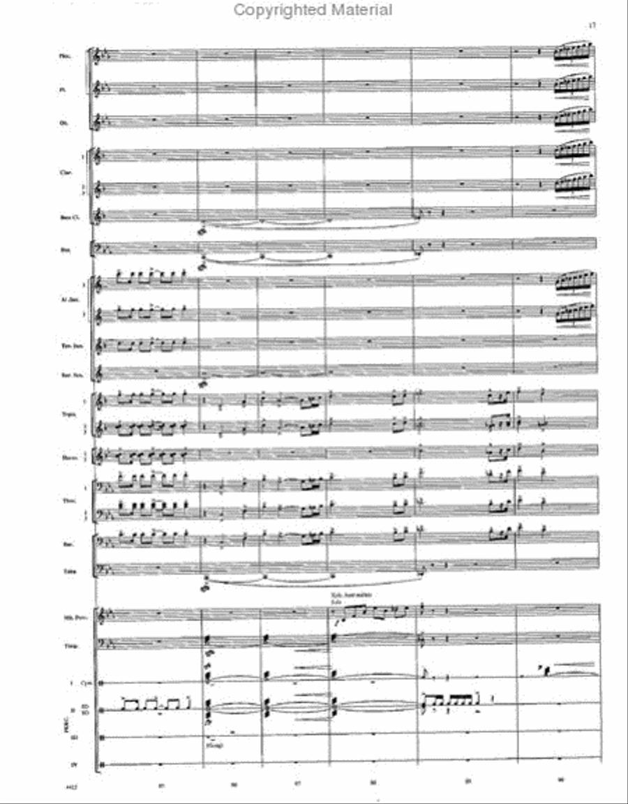 When Angels Weep Concert Band scores gallery preview page 16