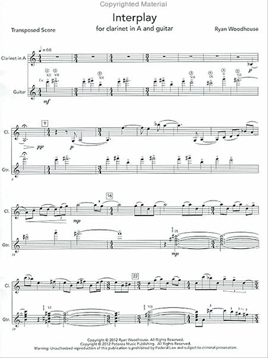 Interplay Clarinet scores gallery preview page 2