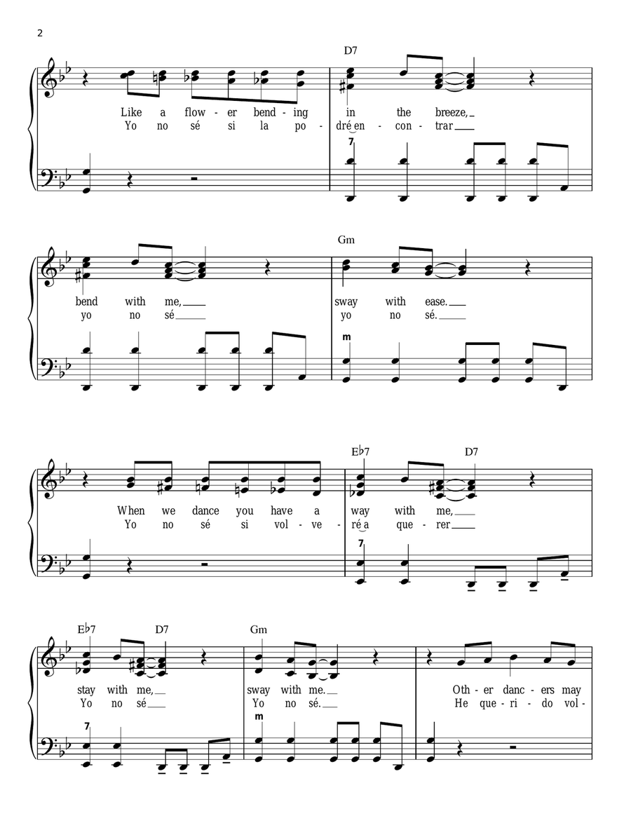 Sway (Quien Sera) Accordion scores gallery preview page 2