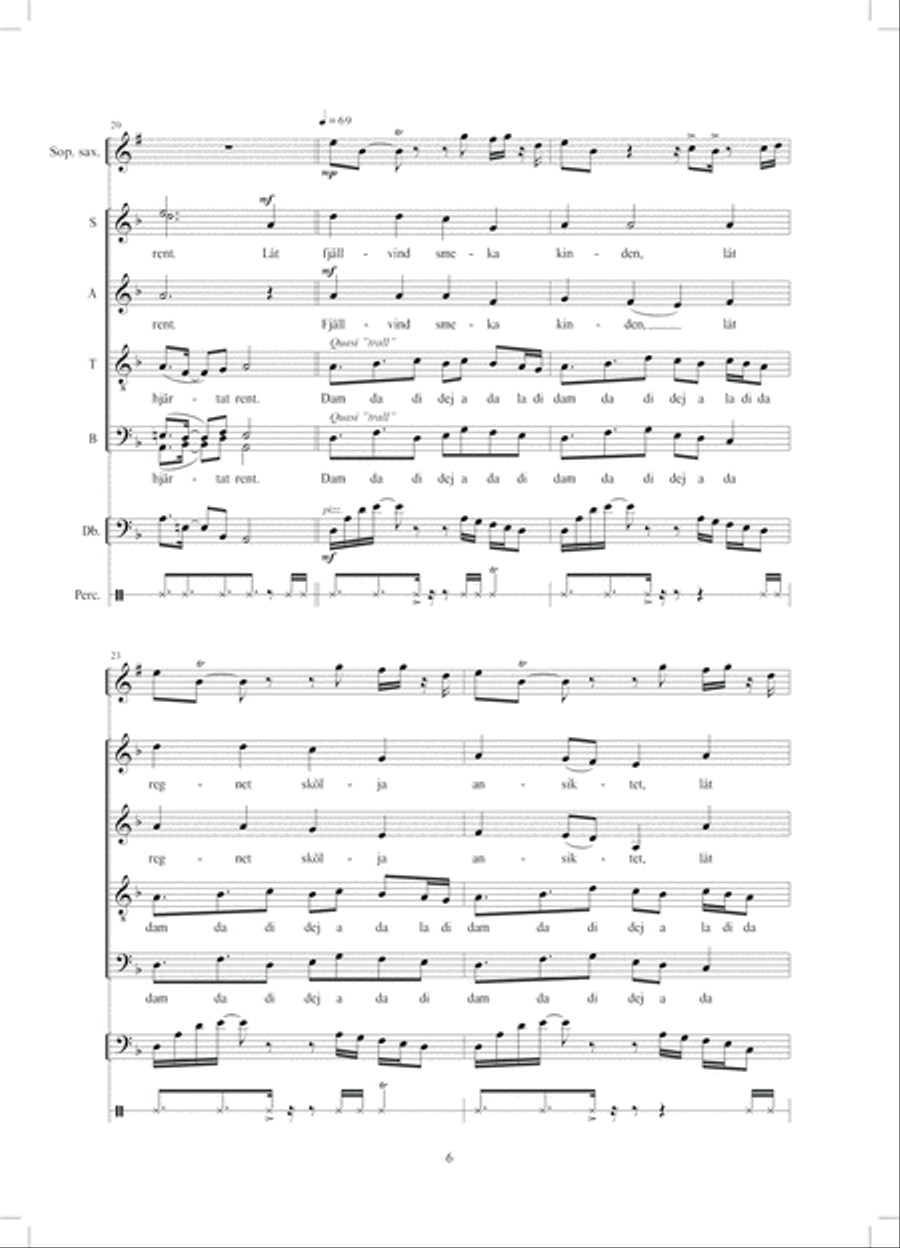 Fjällvind 4-Part scores gallery preview page 6