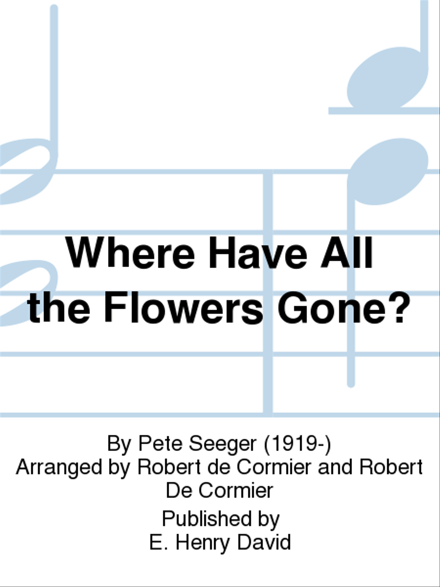 Where Have All The Flowers Gone? 4-Part scores gallery preview page 1