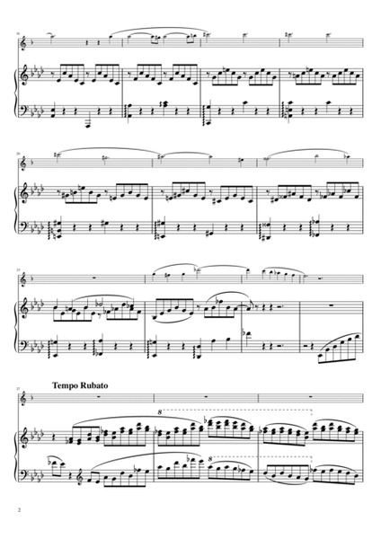 "Liebesträume No. 3" (Asdur) Soprano Flute & Piano image number null