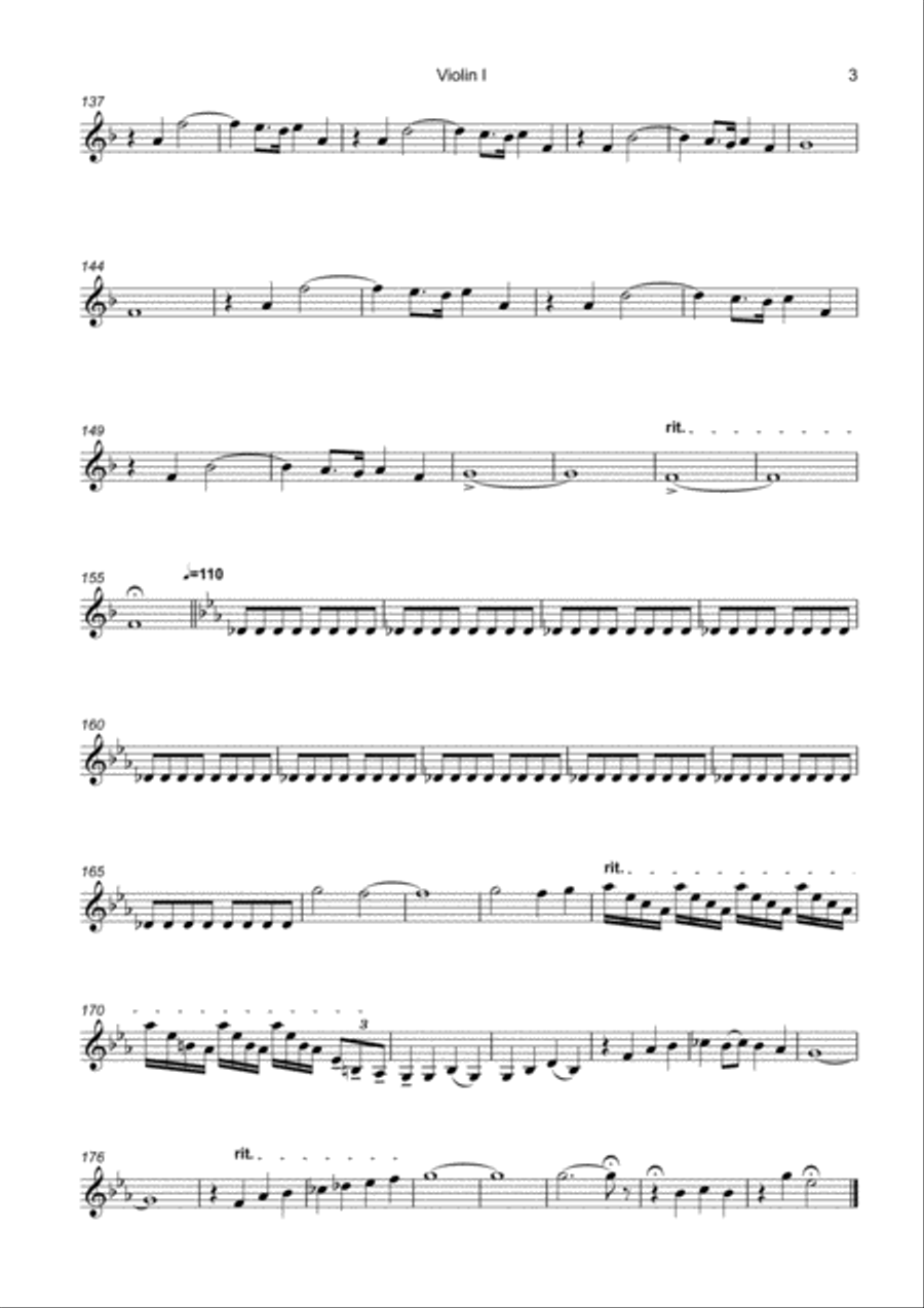 Mr. Blue Sky String Quartet scores gallery preview page 3