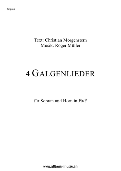 4 Galgenlieder / 4 Gallow Songs image number null