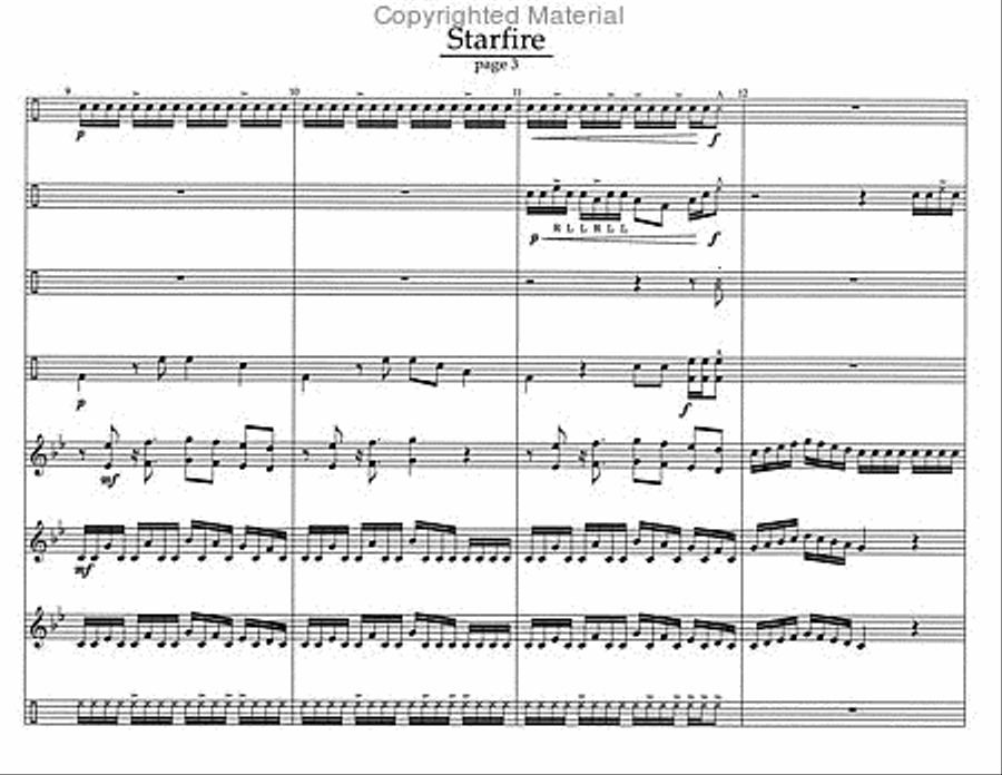 Starfire Percussion Ensemble scores gallery preview page 5
