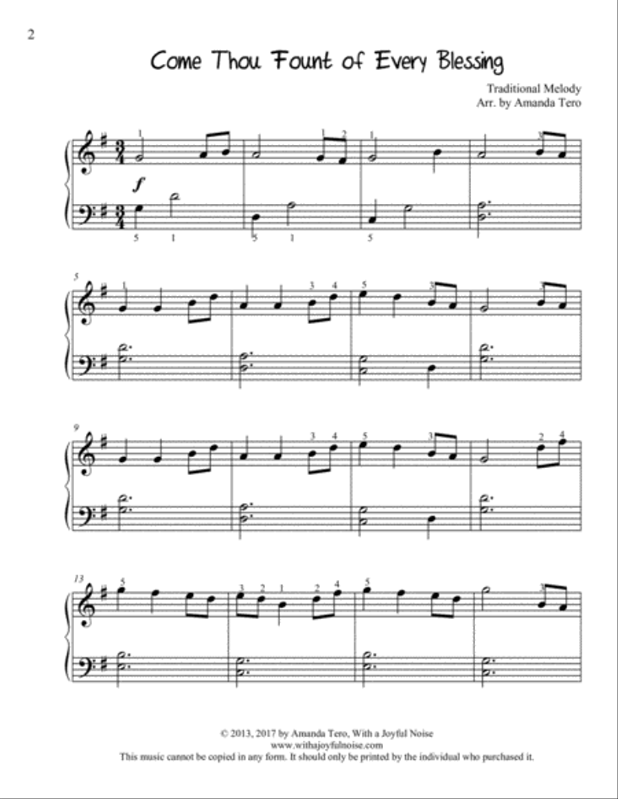 Hymn Favorites Collection One Piano Solo scores gallery preview page 3