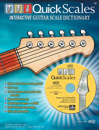 Book cover for Quick Scales Interactive Guitar Scale Dictionary