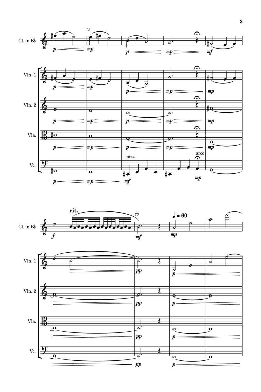 Clarinet Quintet 1-4 Small Ensemble scores gallery preview page 3