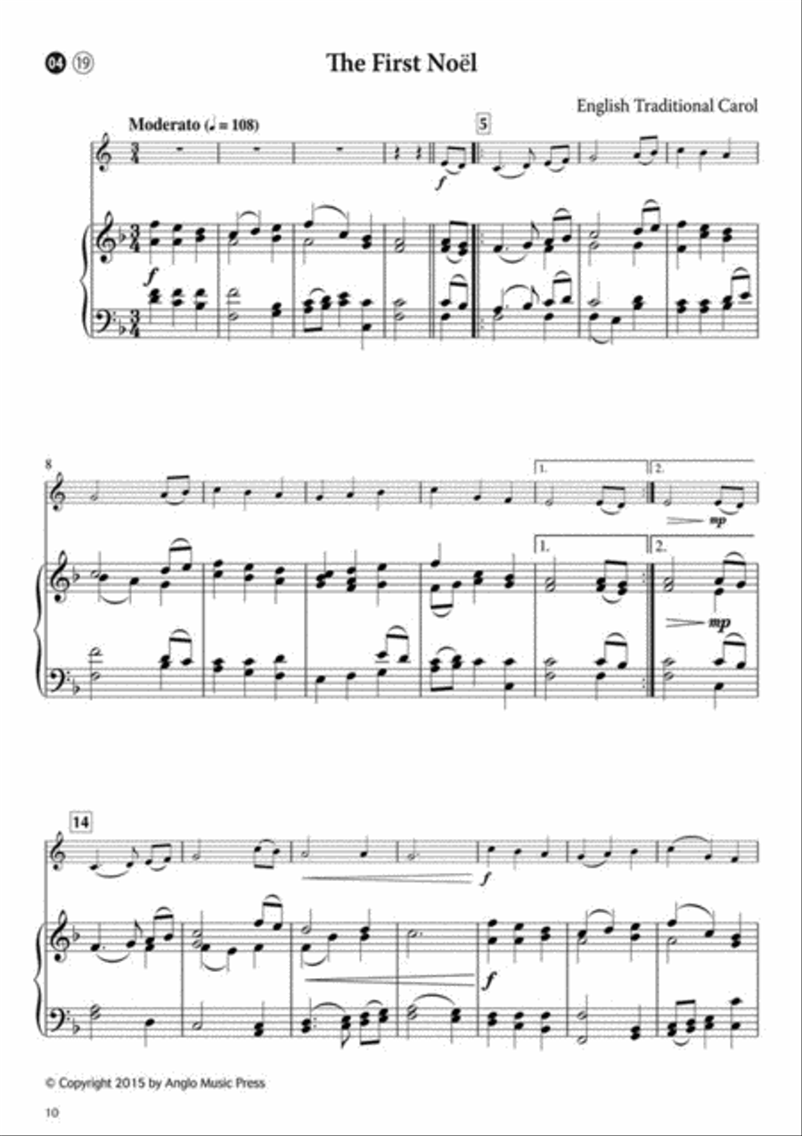 15 Easy Christmas Carols Horn scores gallery preview page 2