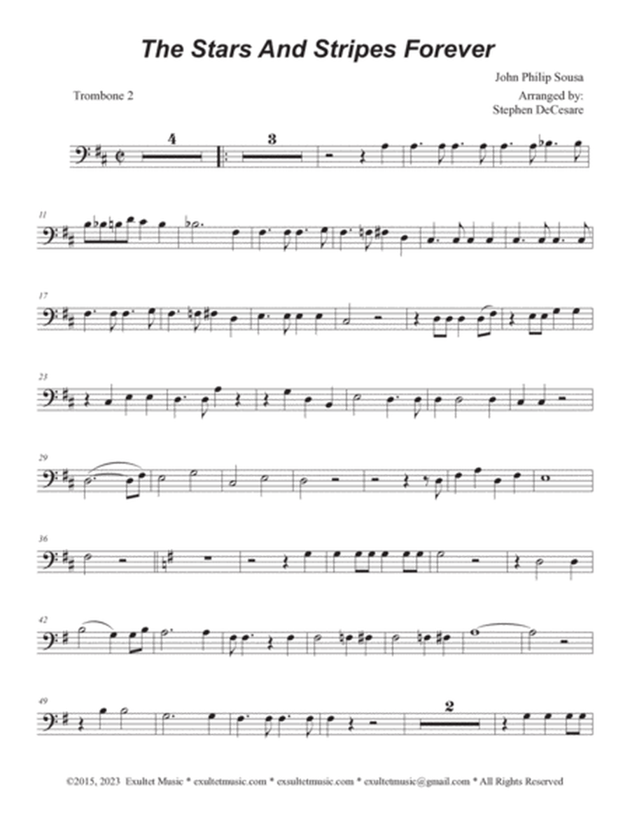 The Stars and Stripes Forever (Trombone Duet) image number null