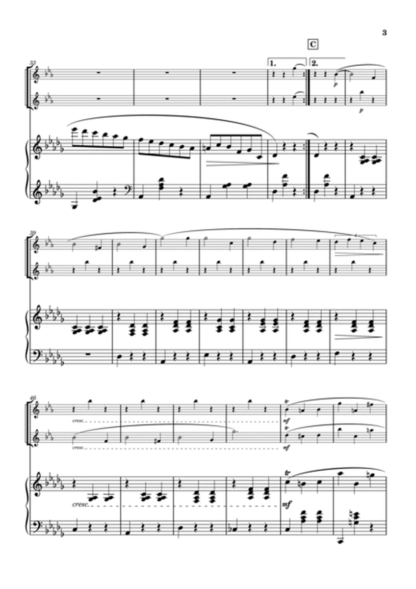 "Valse op.64-1" (Desdur) Piano trio/ soprano sax duo (2ver.) image number null