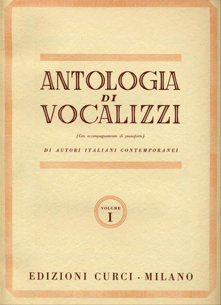 Antologia di vocalizzi di autori italiani contemporanei Voice Solo scores gallery preview page 1