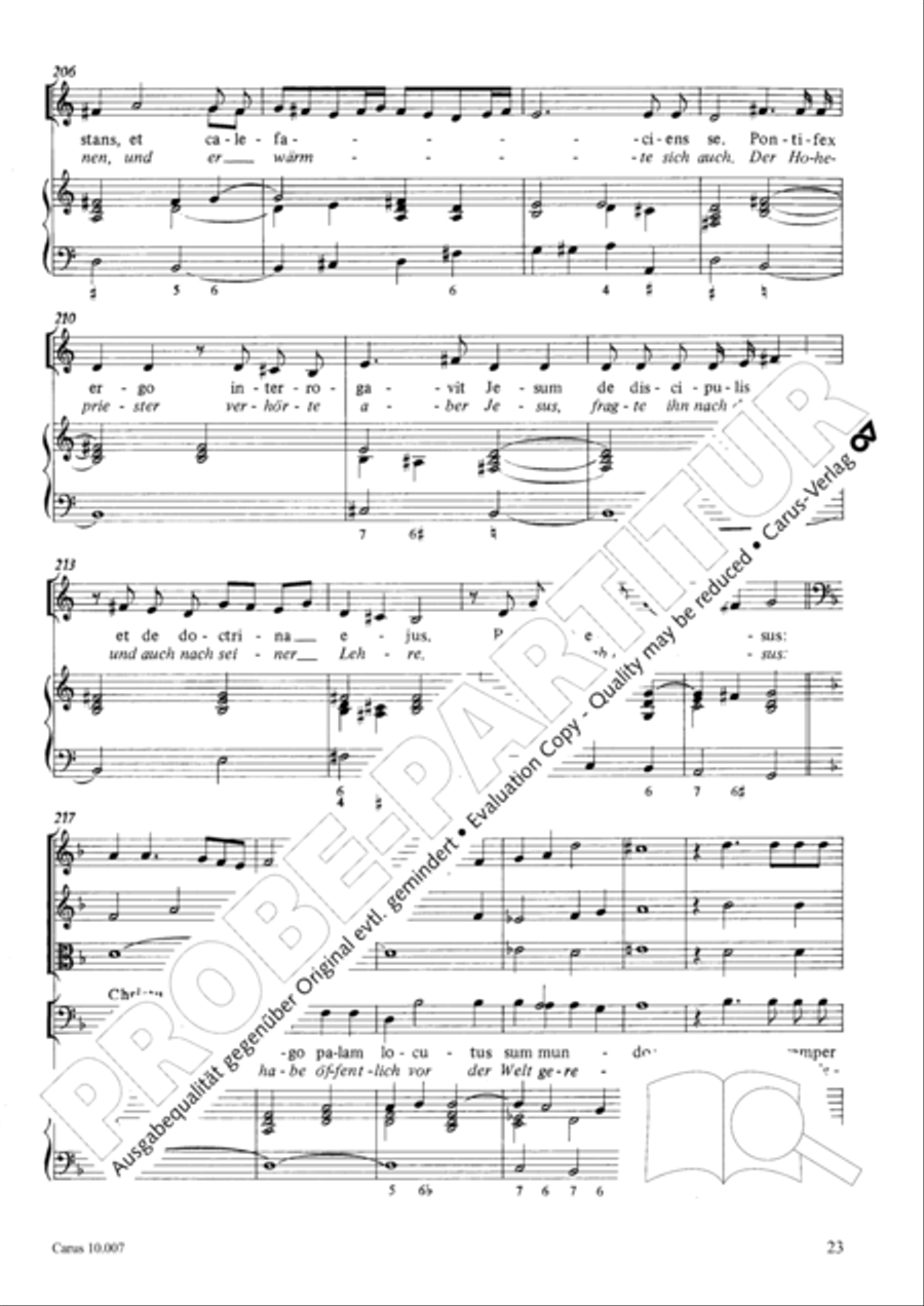 St. John Passion (Johannes-Passion) TB scores gallery preview page 24