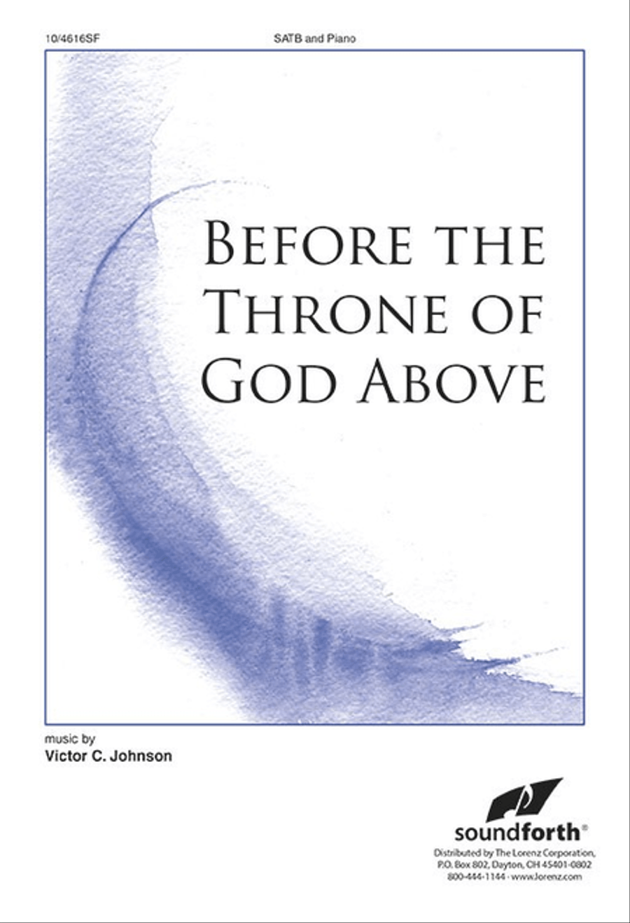 Before the Throne of God Above 4-Part scores gallery preview page 1