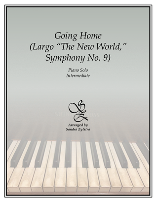 Book cover for Going Home (The New World Symphony -Dvorak) (intermediate piano solo)
