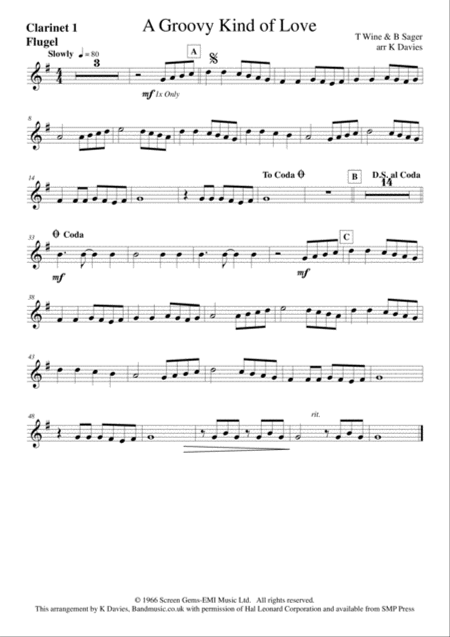 A Groovy Kind Of Love Large Ensemble scores gallery preview page 2
