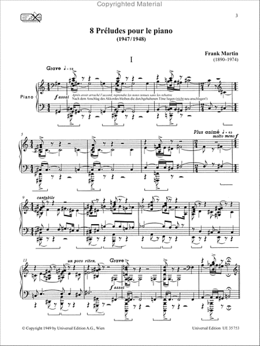 8 Preludes 8 Preludes Chamber Music scores gallery preview page 2