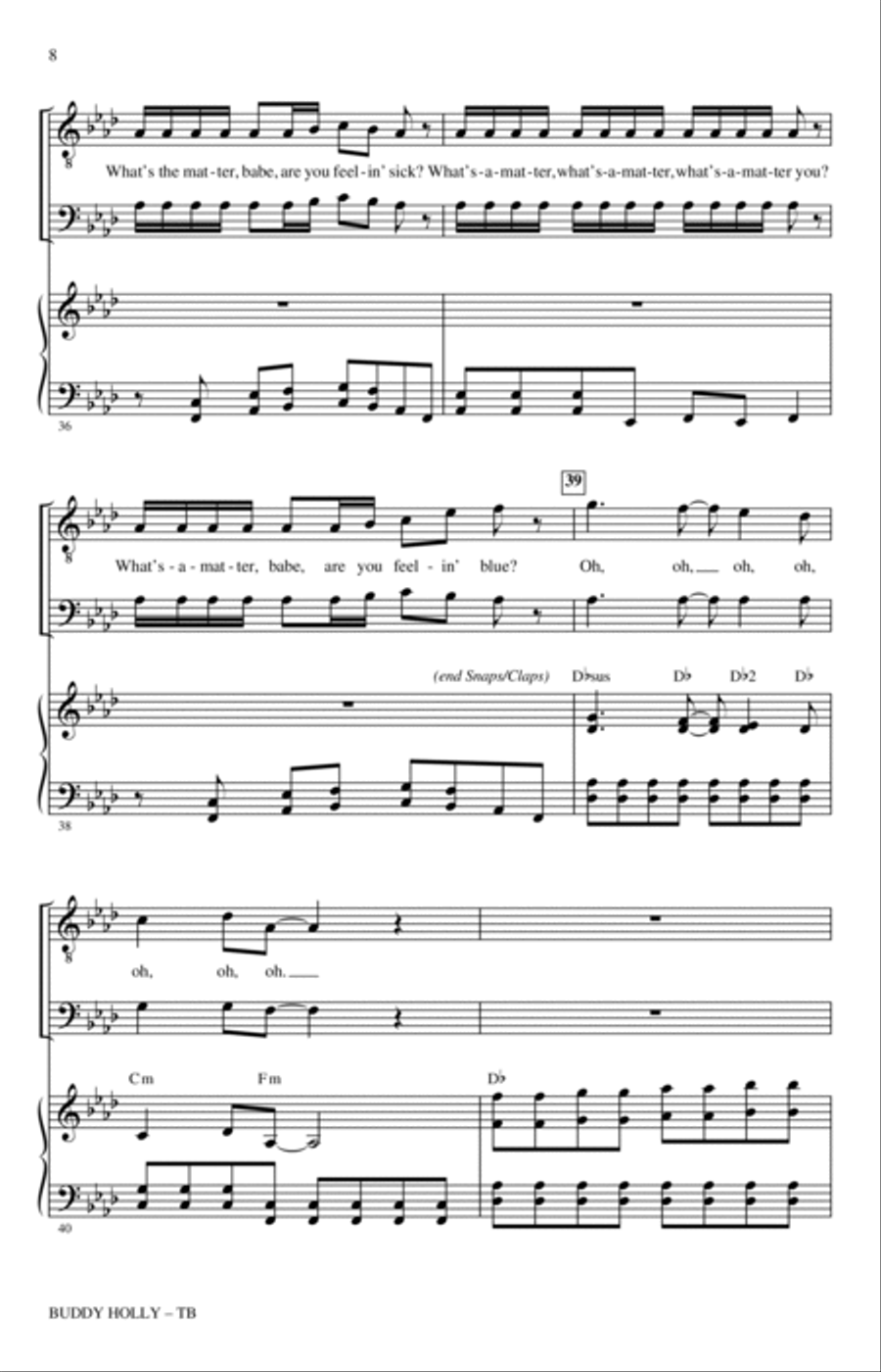 Buddy Holly (arr. Roger Emerson) TB scores gallery preview page 7