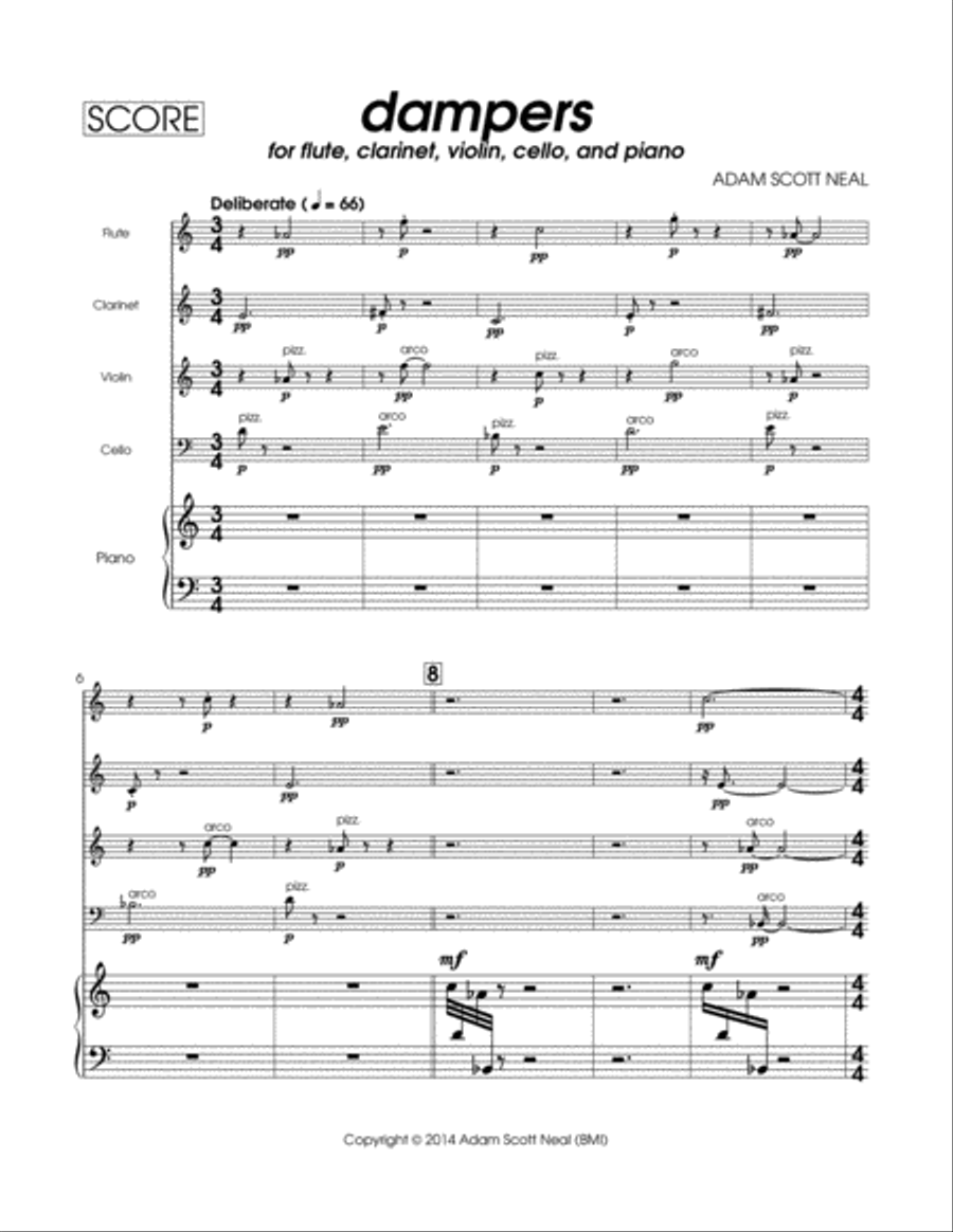 dampers dampers Small Ensemble scores gallery preview page 5