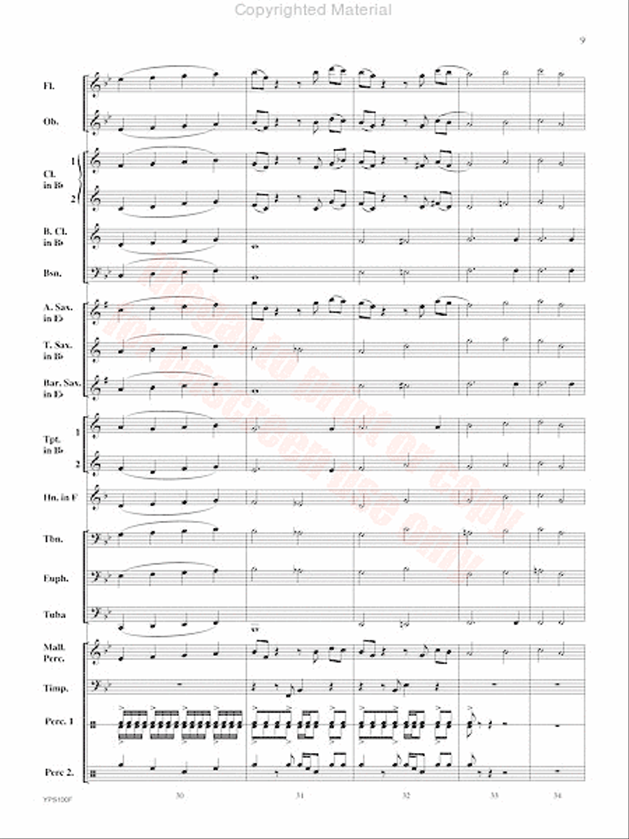 Tap Out Concert Band scores gallery preview page 10