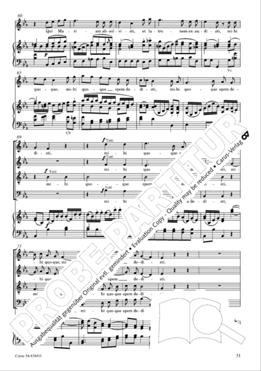 Requiem in B 4-Part scores gallery preview page 36