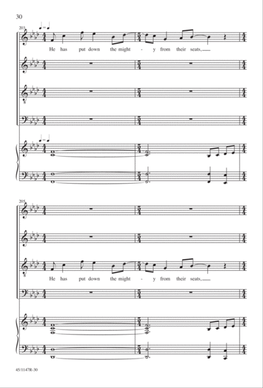 Magnificat Magnificat Divisi scores gallery preview page 31