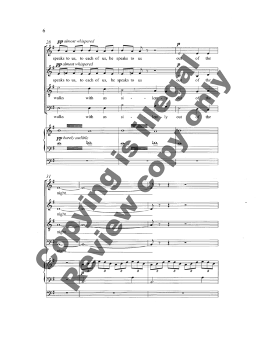God Speaks to Each of Us 4-Part scores gallery preview page 10