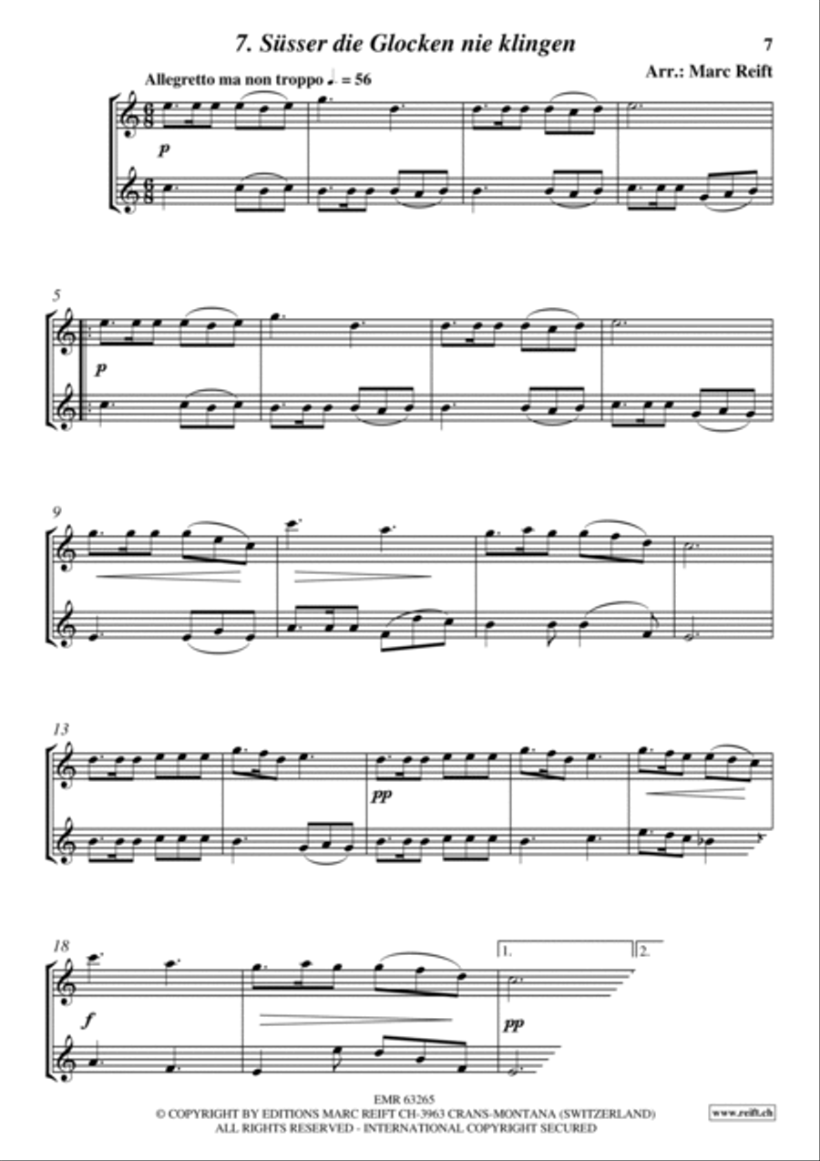 35 Easy Christmas Duets 35 Easy Christmas Duets Violin scores gallery preview page 7