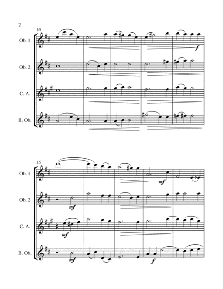 Ave Verum Corpus - Mozart - Woodwind Choir Quartet - Intermediate Woodwind Quartet scores gallery preview page 6