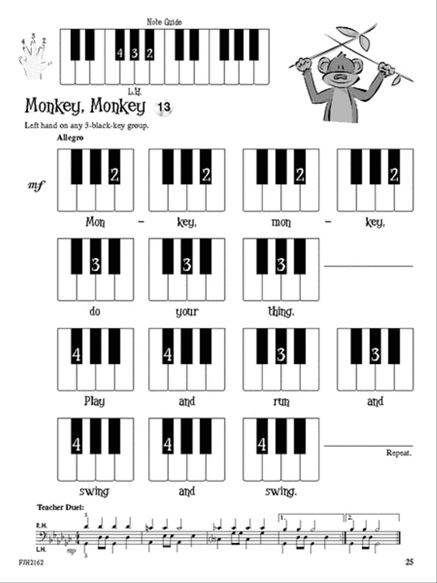 Pre-Reading Made Fun, Starter Book Piano Method scores gallery preview page 3