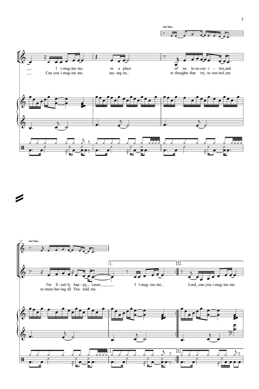 Imagine Me 4-Part scores gallery preview page 3