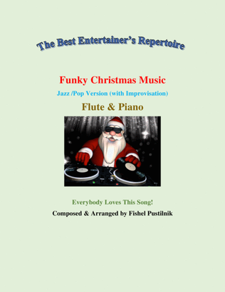Book cover for "Funky Christmas Music" for Flute and Piano (with Improvisation)-Video