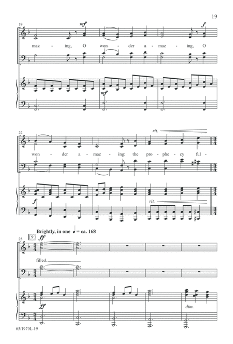 A Great and Mighty Wonder 4-Part scores gallery preview page 20