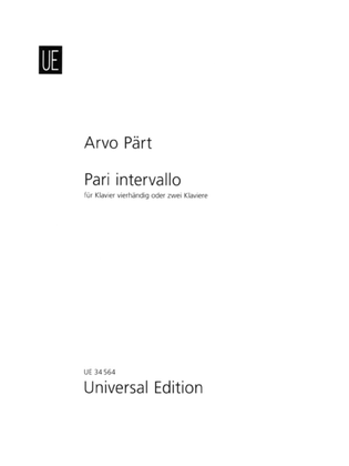 Book cover for Pari Intervallo