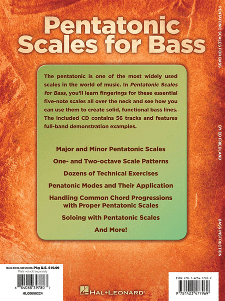 Pentatonic Scales for Bass Bass Guitar Tablature scores gallery preview page 2