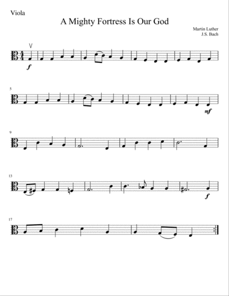 A Mighty Fortress is Our God A Mighty Fortress is Our God String Orchestra scores gallery preview page 5
