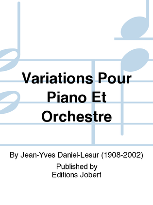 Variations Pour Piano Et Orchestre