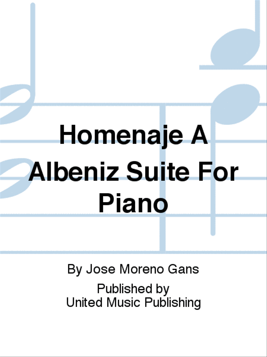 Homenaje A Albeniz Suite For Piano