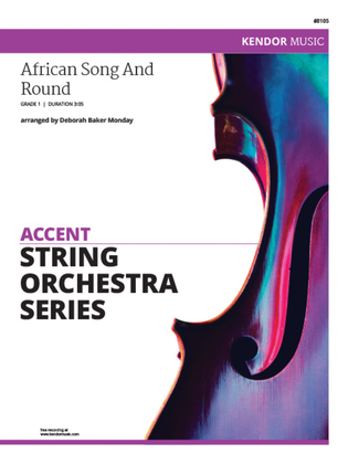 Book cover for African Song And Round