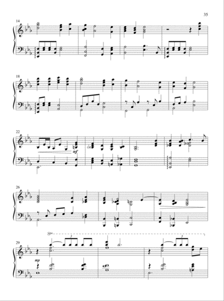 Now Proclaim Messiah's Birth Piano Solo scores gallery preview page 16