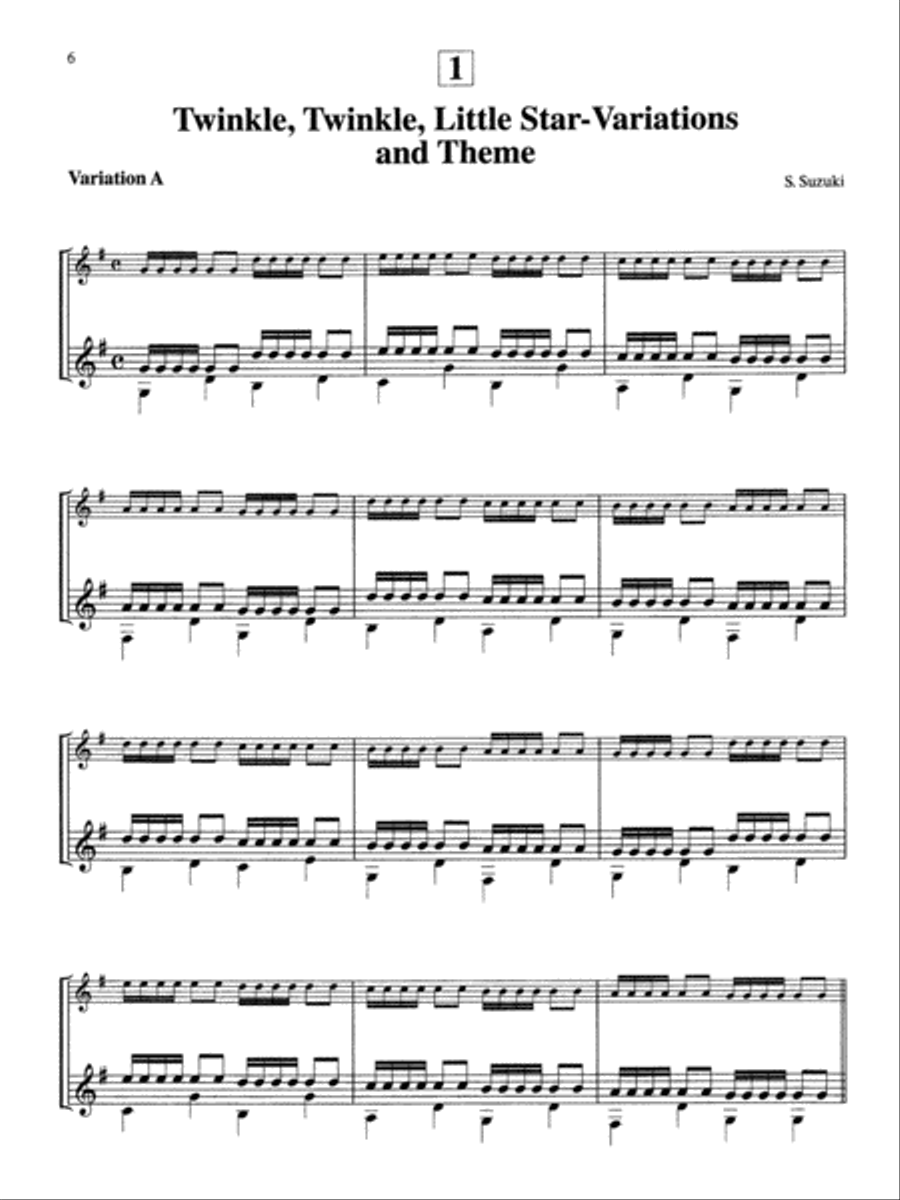 Suzuki Guitar School, Volume 1 Easy Guitar scores gallery preview page 3